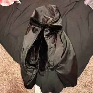 Womens reversible black coat